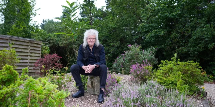 TRAGIC: Brian May, lead singer of Queen, had a stroke and was left with permanent mobility impairments; he was transported to the hospital.