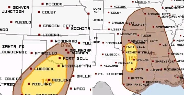 Severe Storms Threaten Texas Tonight: Tornadoes, Hail, and Damaging Winds Possible