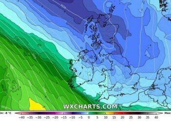 UK Braces for Icy Blast: Snow Maps Show Freezing Temperatures Set to Hit -4°C