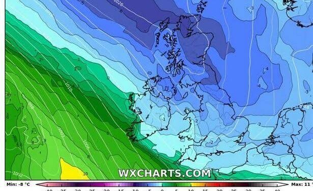 UK Braces for Icy Blast: Snow Maps Show Freezing Temperatures Set to Hit -4°C