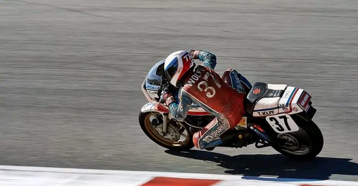 Thad Wolff riding his Suzuki GS 1000 at the Corkscrew, Laguna Seca📷 Jay Watson….here is what you need to know