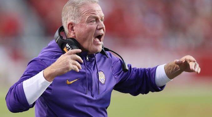 Sad News: LSU Tigers Football Coach Brian Kelly has been fired With Immediate Effect due to Conspiracy Of…read more