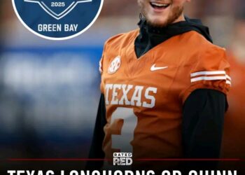 Texas Longhorns quarterback Quinn Ewers has officially declared for the 2025 NFL Draft, closing out a historic three-year career in Austin. After transferring from Ohio State in 2022, Ewers quickly became the face of the Longhorns, breaking records and leading the team to back-to-back College Football Playoff appearances. He ranks third in Texas history for completions, passing yards, and touchdowns, despite playing only 36 games. Known for his clutch performances, Ewers was instrumental in Texas winning the Big 12 Championship in 2023 and completing the rare feat of winning all New Year’s Six bowls with a Peach Bowl victory last month. With 3,472 passing yards and a career-high 31 touchdowns in 2024, Ewers now sets his sights on the next chapter as one of the top prospects in.. read more