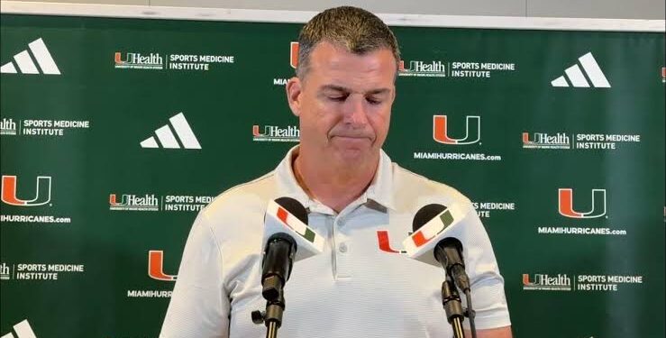 Miami FL HC Mario Cristobal Brok the entire Team’s Hearts today as he announced that he will No longer Continue…. Read More