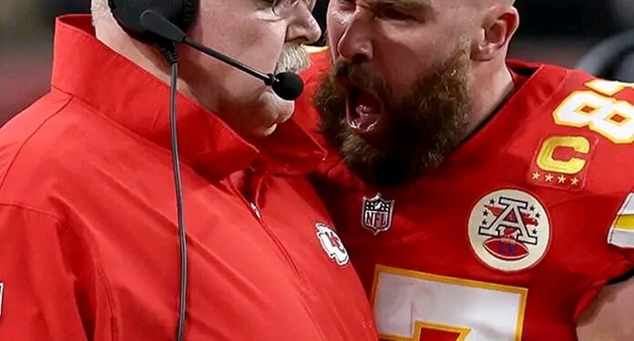 Sadly: Travis Kelce has heated conversation with Coach Andy Reid as he’s removed from…….Read more