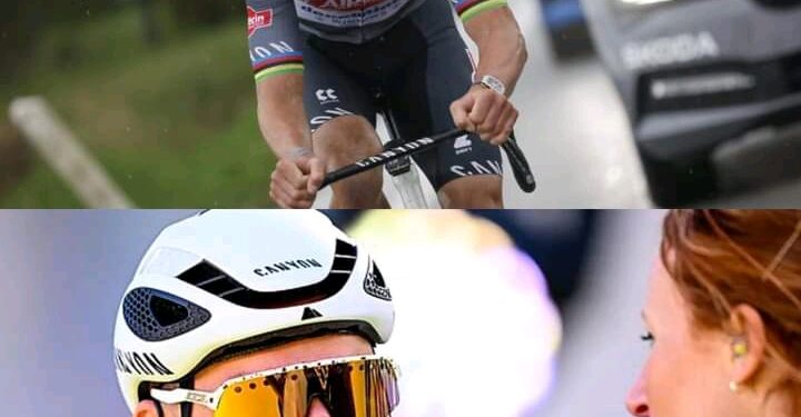 Gebroken pols houdt hem niet tegen: Mathieu van der Poel start zondag in de Dauphiné “Ik ben hier niet om in het peloton te zitten. Als ik koers, dan koers ik.”