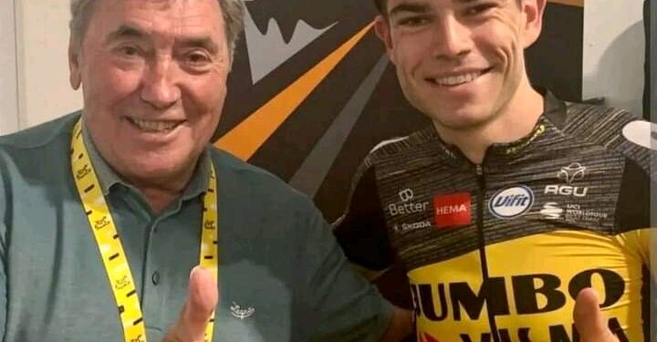 Wout van Aert brengt eervol bezoek aan legendarische wielrenner Eddy Merckx: een symbolische ontmoeting tussen Belgische grootheden