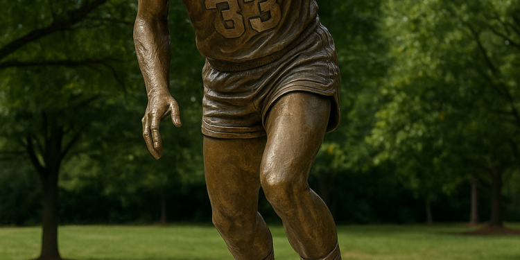 Breaking News: A Giant Living Bronze Statue of Larry Bird Unveiled in French Lick, Indiana to Honor His Dedication and Contribution to Basketball and Humanity – A Legend Immortalized Forever