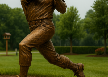 Breaking News: Giant Living Bronze Statue of Pete Rose Unveiled at Great American Ball Park – Cincinnati, Ohio