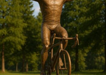 Dernière minute : Une statue géante en bronze vivante de Tadej Pogačar dévoilée à Komenda, en Slovénie, pour honorer son dévouement et sa contribution au cyclisme et à la communauté, juste avant le Tour de France.