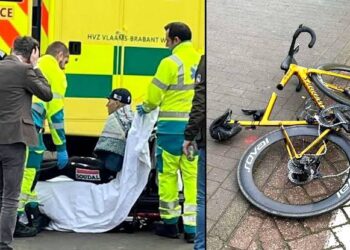 TUSSENSPRINT: Nieuwe beelden van Evenepoels val in de Dauphiné, en een bijzondere dag voor Wout van Aert