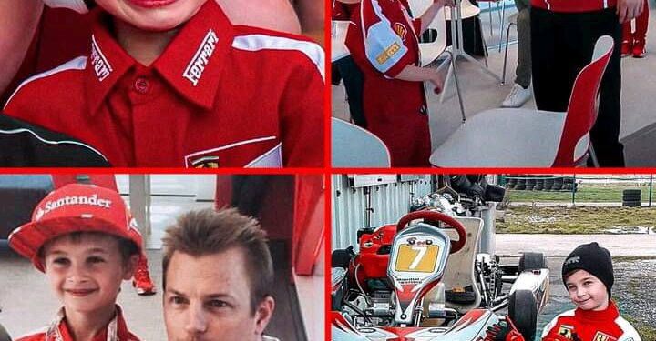 Throwback: When Young Ferrari Fan Thomas Met His Hero Kimi Räikkönen After Spanish GP Heartbreak 🥹❤️7️⃣