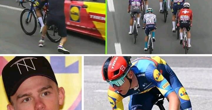 “Geen ernstige blessures voor Thibau Nys, die een gehavende knie overhoudt na valpartij tijdens Tourdebuut: ‘Ik vrees dat hij zondag geen rol zal spelen’ 😰”