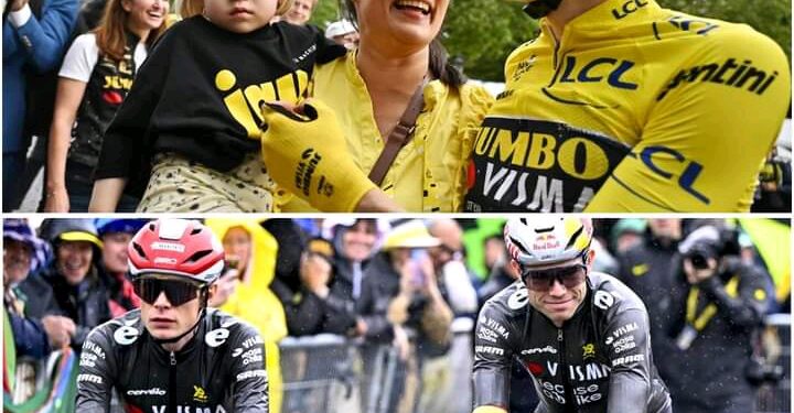 “Het team moet zich richten op het winnen van de Tour en niets anders”: Jonas Vingegaards vrouw scherp over Van Aerts vrije rol