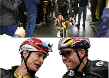 “Spijt van wat je leest”: Wout van Aert, die vandaag niet sprint, reageert op een opvallend interview met de vrouw van Jonas Vingegaard