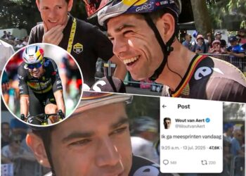 Wout van Aert grapt verder: “Dat we niet altijd de waarheid spreken? Het heeft lang geduurd om dat te beseffen.”