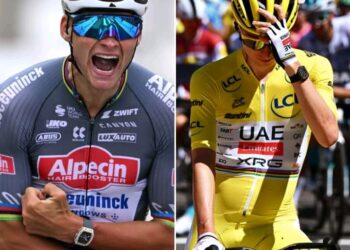 Mathieu van der Poel en Tadej Pogacar dragen dure horloges in de Tour de France: dit is de opvallende reden. 👇👇💬