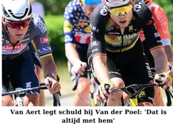 Van Aert geeft Van der Poel de schuld: “Dat is altijd zo bij hem.” 💥 Explosieve spanning in het peloton