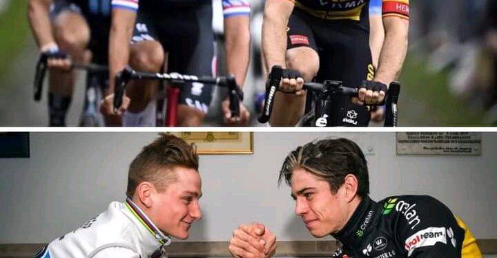 Strijd eindigt in vrede: Van Aert en Van der Poel tonen ware klasse 😍
