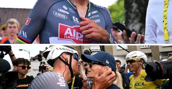 De opmerkelijke actie van Mathieu van der Poel is het gesprek van de dag in de Tour de France: ‘Dan ben je zo groot’😍