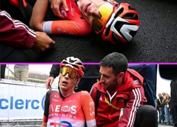 Als je alles hebt gegeven… en je wint een Tour de France-etappe 🌟  Chapeau, Thymen Arensman 👏