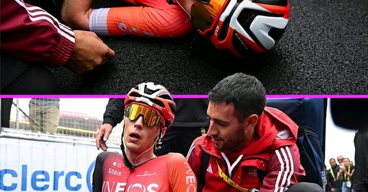 Als je alles hebt gegeven… en je wint een Tour de France-etappe 🌟  Chapeau, Thymen Arensman 👏