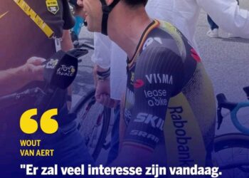 Wout Van Aert wil vandaag winnen op de verjaardag van zijn zoon Jerome om het speciaal voor hem te maken🥰 – Gefeliciteerd Jerome…