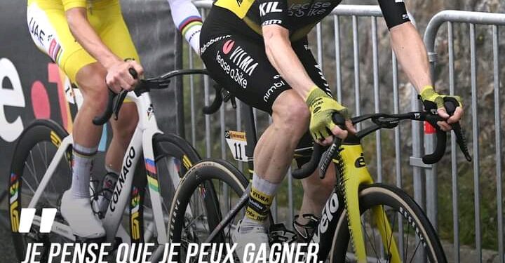 Jonas Vingegaard blijft geloven in zijn kansen om de Tour de France te winnen, ondanks zijn achterstand van vier minuten en dertien seconden op Tadej Pogacar! Vingegaard 💬: “Ik ben geen dwaas. Ik ben een dwaas, ik ben een dwaas.