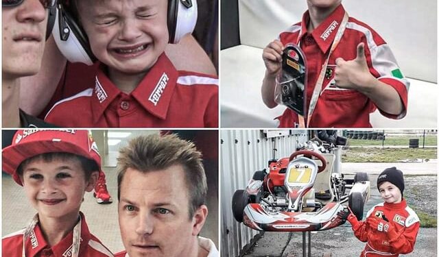 Kimi Räikkönen’s Iconic ‘Crying’ Fan Is Now Into Karting — And He’s Racing with the Finn’s Legendary #7