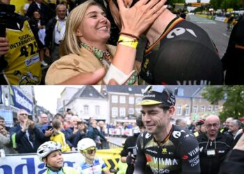 “Geen enkele collega”: Een krachtige verklaring van zijn vrouw Sarah De Bie over de overwinning van Wout van Aert
