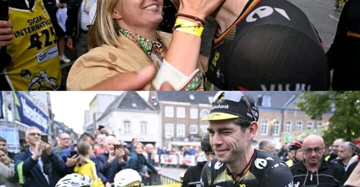“Geen enkele collega”: Een krachtige verklaring van zijn vrouw Sarah De Bie over de overwinning van Wout van Aert