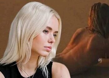 Sexy schok: Model Anna Eikendal (de vriendin van Thibau Nys) gaat volledig naakt