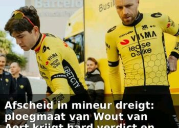 Een triest afscheid nadert: ploeggenoot van Wout van Aert krijgt zware straf en breekt sleutelbeen