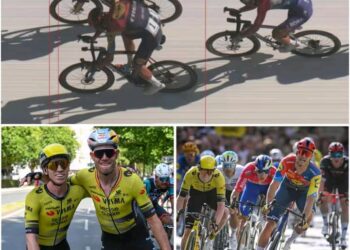 Een beetje verwarring: Na de fotofinish was Matthew Brennan, en niet Jonathan Milan, de snelste in de eerste etappe