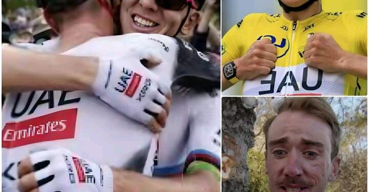 NAJNOVEJŠE: Plemenita gesta Tadeja Pogačarja pušča kolesarski svet v solzah