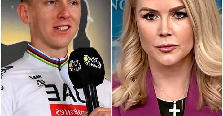 Studio izbruhne: Tadej Pogačar utiša Karoline Leavitt z brutalno resnico v desetih besedah