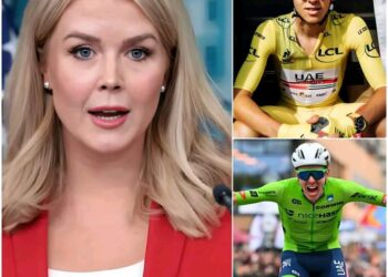 VROČE: »NE SPOŠTUJEM GA, JE ZGUBA« – Šokantni napad Karoline Leavitt na Tadeja Pogačarja se je po 7-besednem nokavtu izjalovil