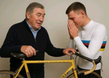 Eddy Merckx’ geschenk aan Mathieu van der Poel laat wielerlegende in tranen achter