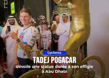 🏆✨ Opažen: Pogi v Abu Dabiju razkriva zlati kip po svoji podobi! 📸