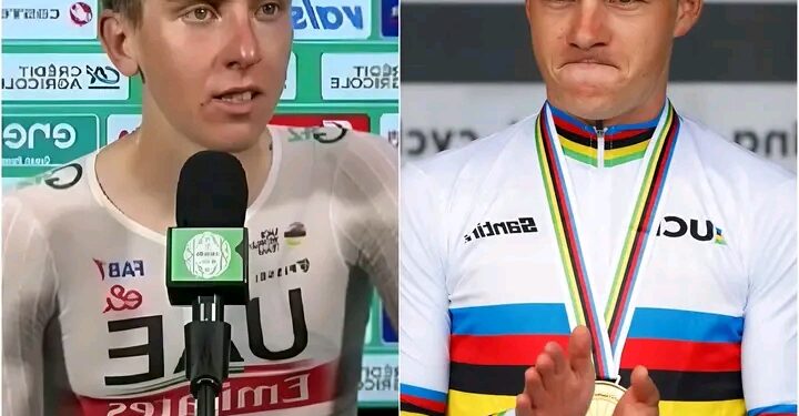 Tadej Pogačar se je v živo na televiziji zadušil, ko je Remcov Evenepoelov mega dogovor z Red Bullom šokiral kolesarjenje