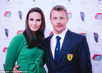 Yksinoikeudella: Kimi Räikkösen vaimo äänestettiin presidentin gaalan tanssiaisten kaunottareksi