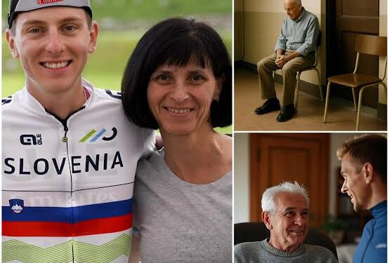 SRCE PARAJOČA ZGODBA: Mati Tadeja Pogačarja deli življenje svojega sina zunaj dirkališča – prijaznost za 50 dolarjev na dan, ki je spremenila svet starejšega moškega