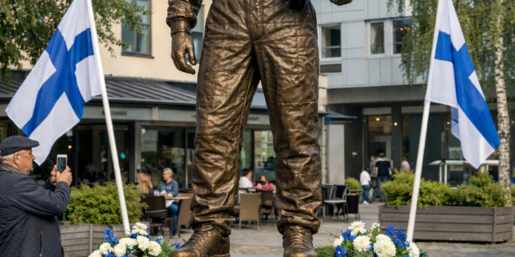 Unbelievable! Kimi Räikkönen Immortalized in Bronze in His Hometown by His Immediate Community for His Immense Contribution and Dedication — Fans Flood Espoo to Honor the ‘Iceman’