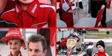 Kaunis jälleennäkeminen: Kerran sydänsurujen murtama Ferrari-lapsi Thomas tapaa sankarinsa Kimi Räikkösen – ja tällä kertaa hän on jo aikuinen ❤️