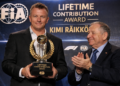 Kimi Räikkönen tekee historiaa ensimmäisenä suomalaisena kilpa-autolegendana, joka on palkittu FIA:n/Motorsportin elämäntyöpalkinnolla