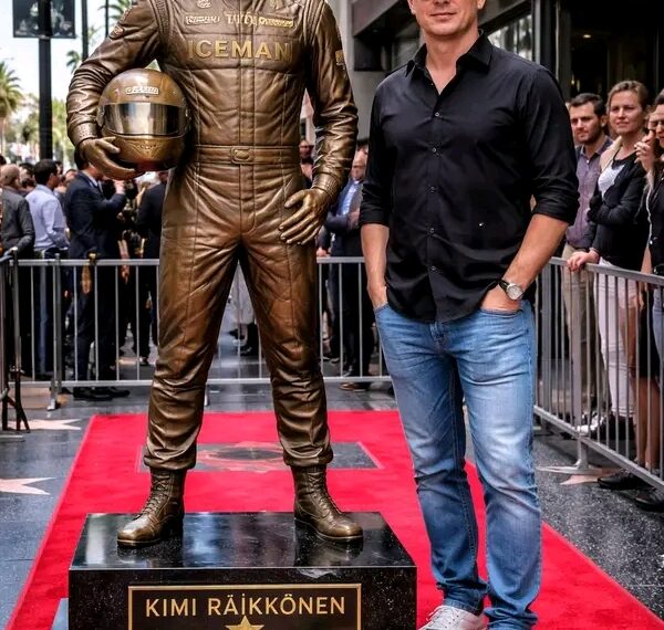 Jäämies saapuu Hollywoodiin: Kimi Räikkösestä ensimmäinen kilpa-ajolegenda, joka ikuistetaan täyspitkällä pronssipatsaalla Walk of Famella