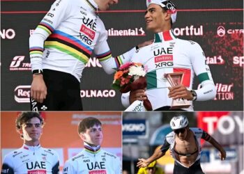 *💛🚴 »Nisem prišel, da bi postal junak … Prišel sem, da bi pomagal Pogačarju zmagati na njegovi 5. Touru!« Isaac Del Toro je svojo čustveno obljubo uresničil po Tadejevi zgodovinski peti zmagi – in kar mu je povedal zatem, je pustilo celotno ekipo ZAE v solzah … 👇