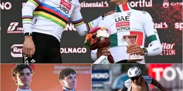 *💛🚴 »Nisem prišel, da bi postal junak … Prišel sem, da bi pomagal Pogačarju zmagati na njegovi 5. Touru!« Isaac Del Toro je svojo čustveno obljubo uresničil po Tadejevi zgodovinski peti zmagi – in kar mu je povedal zatem, je pustilo celotno ekipo ZAE v solzah … 👇