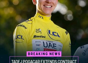 Pravkar: Tadej Pogačar podaljšal pogodbo z UAE Team Emirates do konca sezone 2032 ✍️