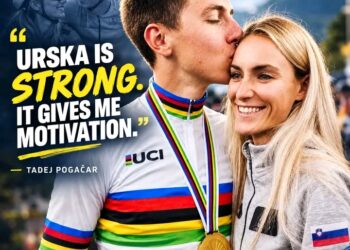 „Urška je močna. To mi daje motivacijo.“: Tadej Pogačar ima danes le lepe besede o svoji partnerici Urški Žigart